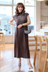 High Neck Sleeveless Long Knitted Casual Dresses